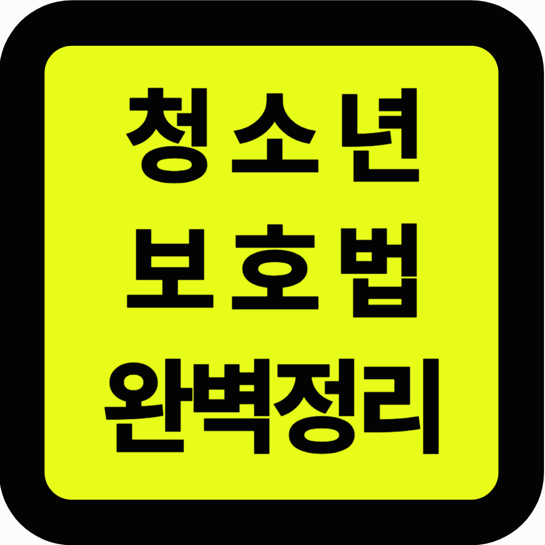 청소년 보호법 안내