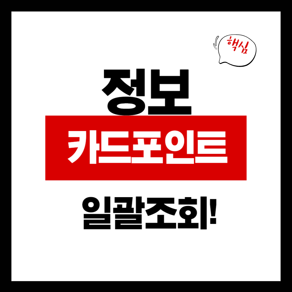 카드포인트 일괄조회