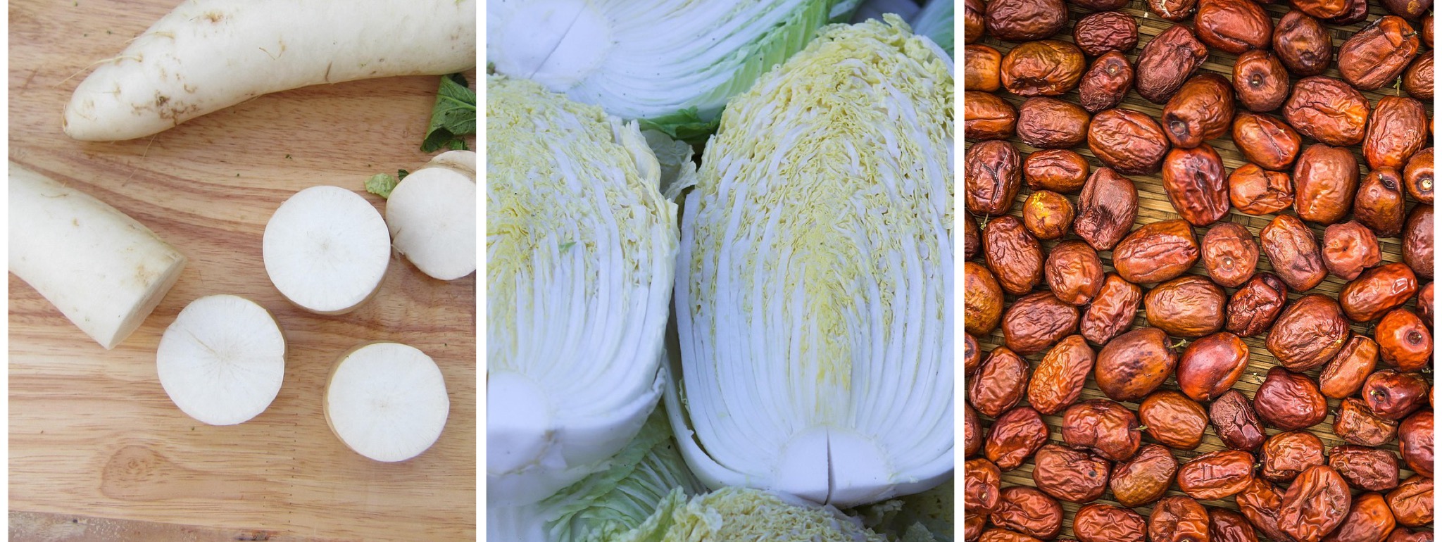 무,배추,대추사진