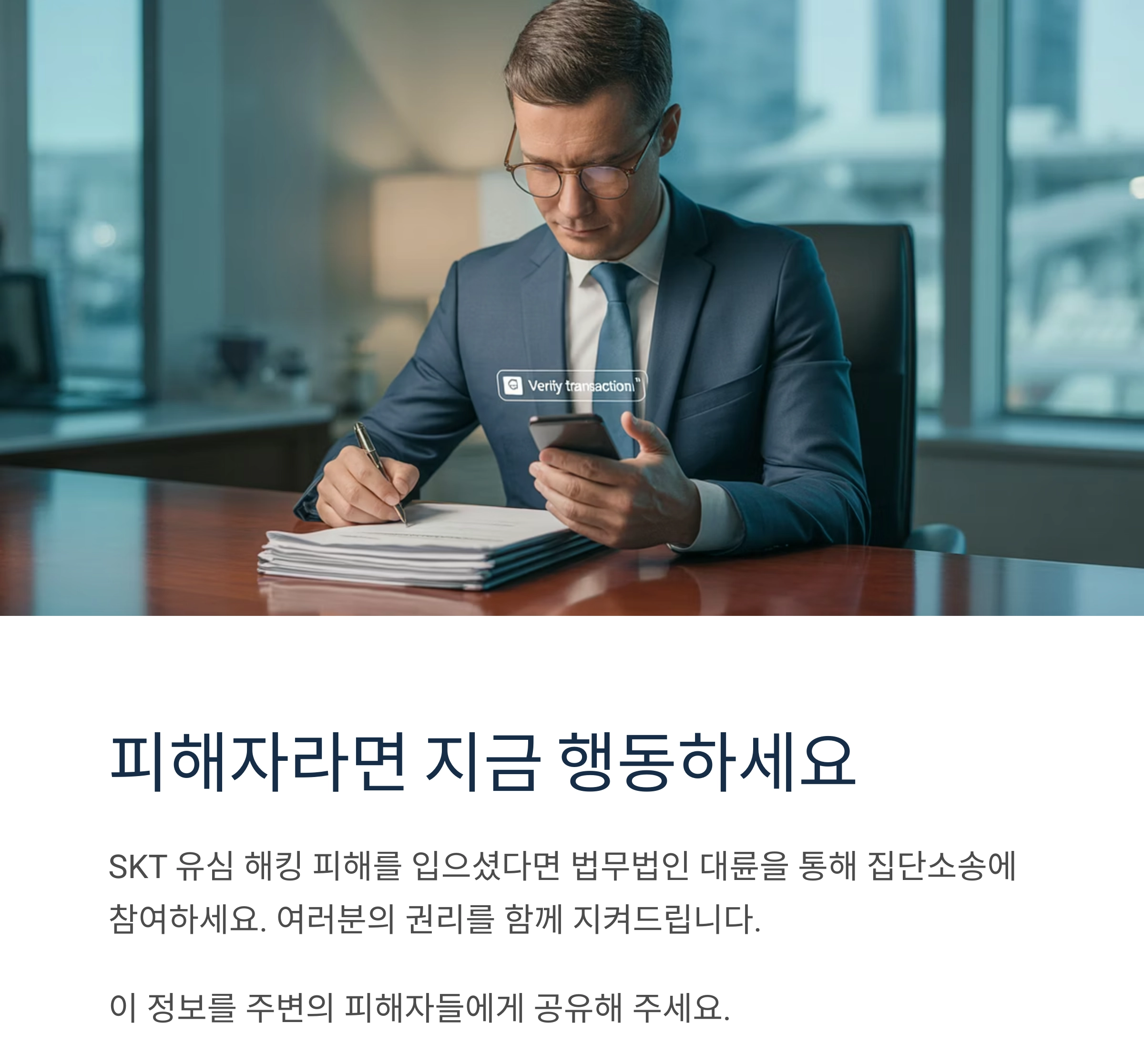 SKT 유심 해킹 사건 법적 대응 본격화 : 1,000명 이상 집단소송 참여