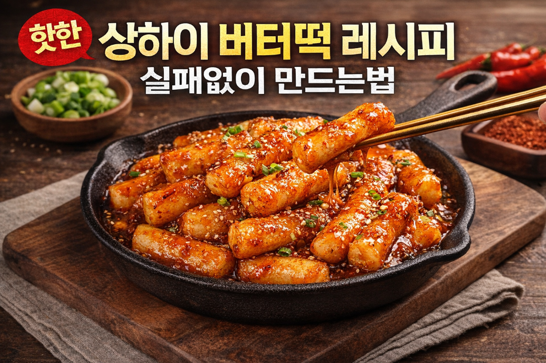 상하이 버터떡 레시피 실패 없이 완성하는 3가지 꿀팁