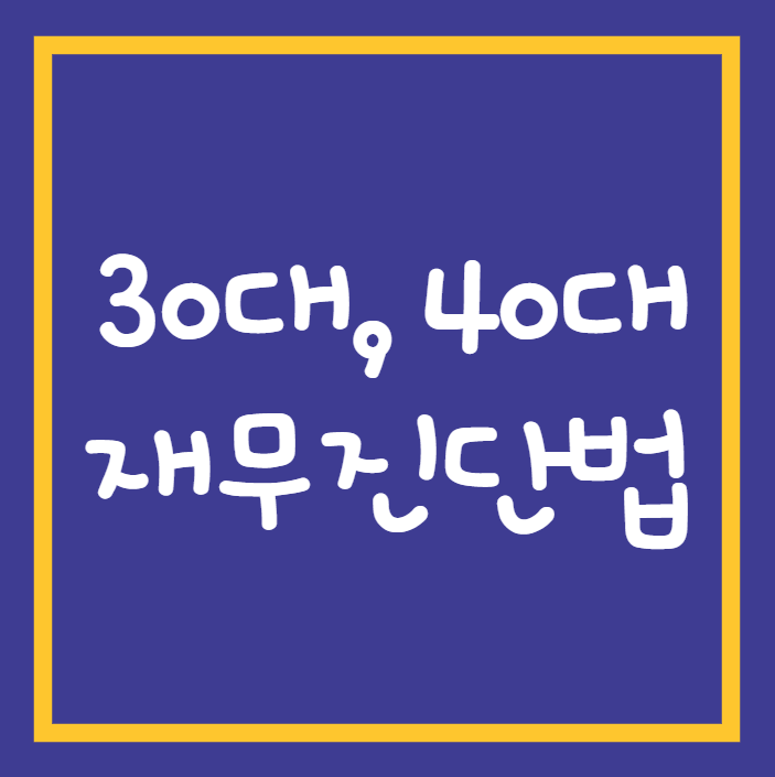 3040 재무진단법