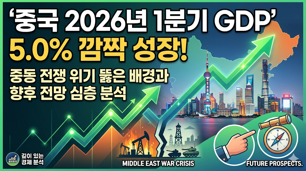 중국 GDP 성장률 5.0%(2026년 1분기) 중동 전쟁 위기 뚫은 배경과 향후 전망 심층 분석