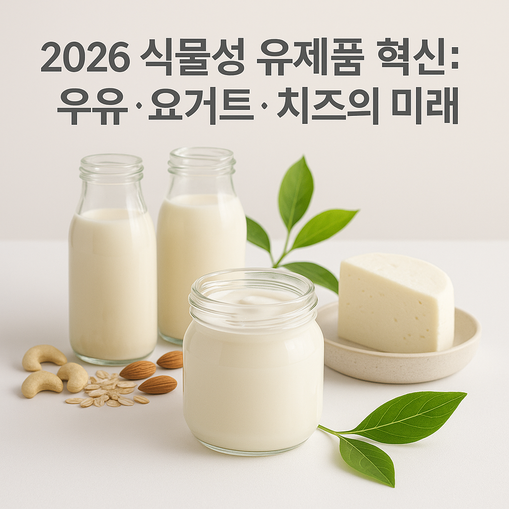 신개념 식물성 유제품 트렌드: 우유·요거트·치즈의 미래