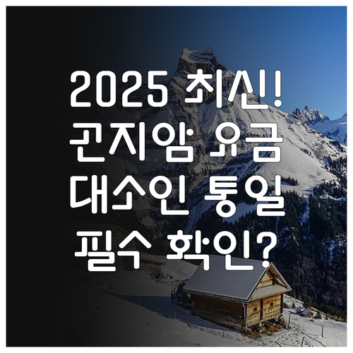 2025 곤지암리조트 리프트권 대인 ..