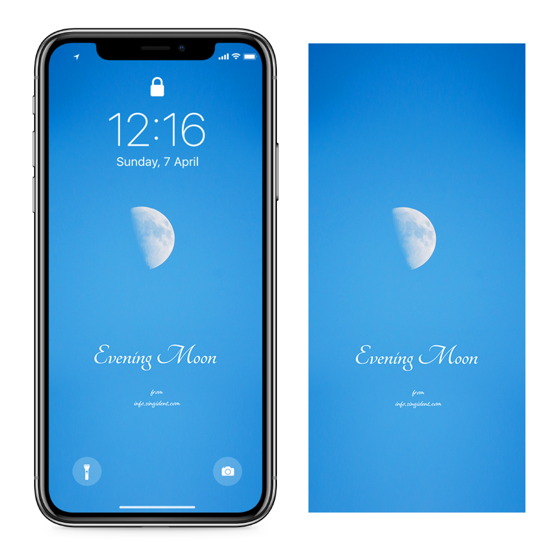 04 초저녁달 C - Evening Moon 달배경화면