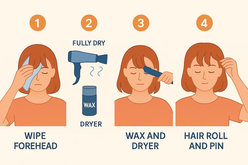 앞머리 고정이 안 되는 날