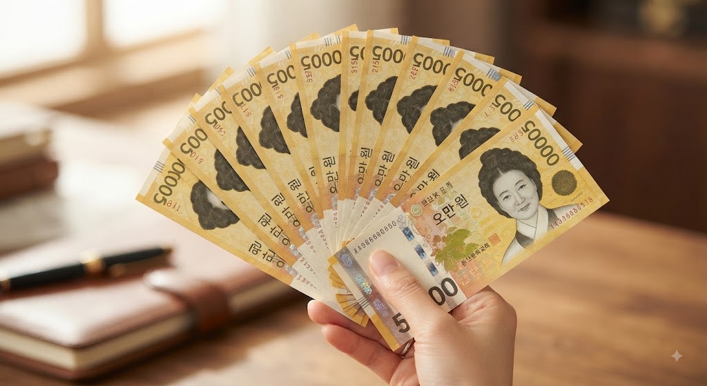 구직촉진수당 월 60만 원 지급받은 모습