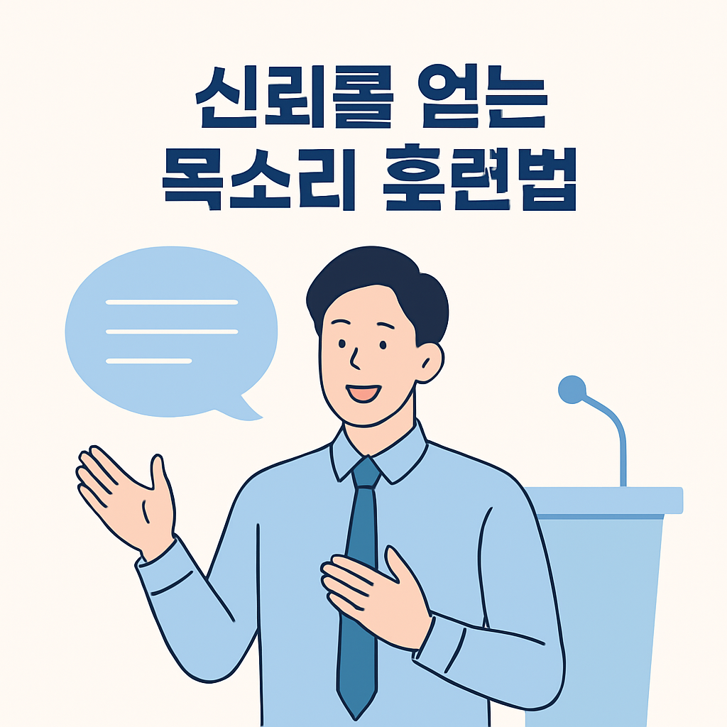 신뢰를 얻는 목소리 훈련법