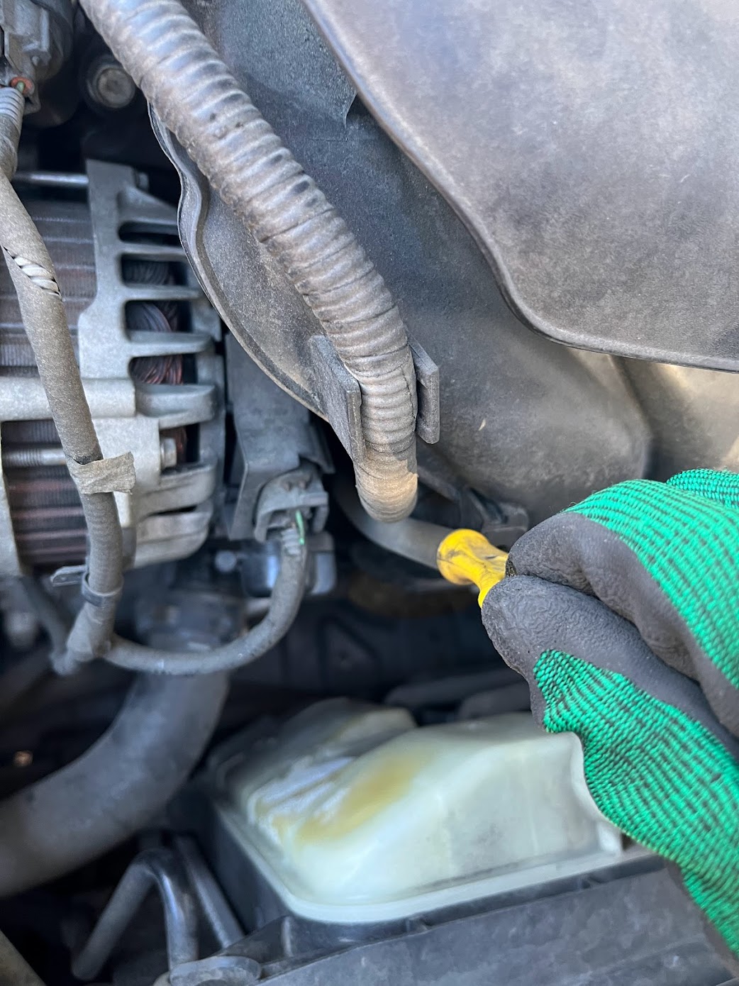 닦은-오일게이지를-다시-점검구에-넣기