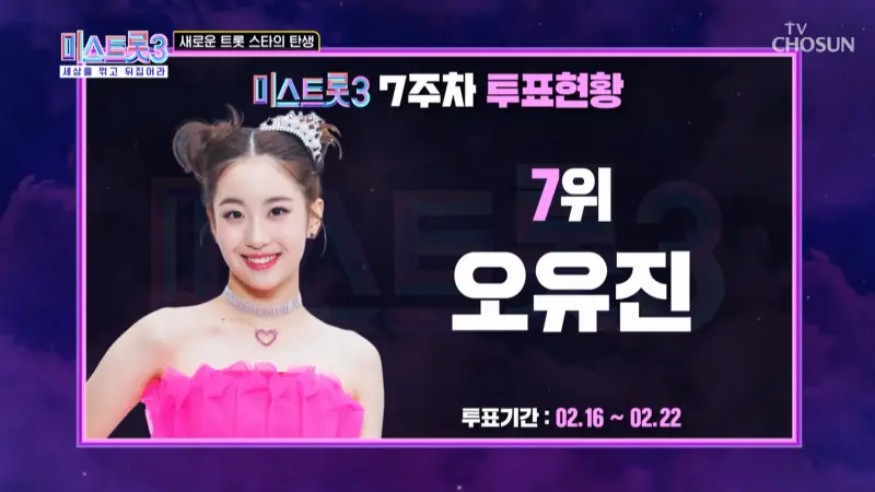 미스트롯3-7주차-온라인투표-7위-오유진