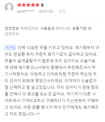 강아지 관절 영양제 5가지 성분별 효과 차이 정리