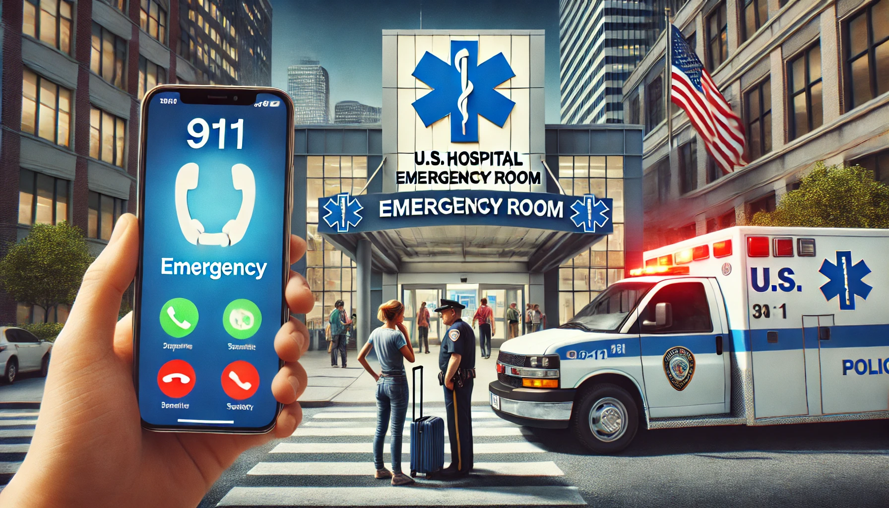 미국 응급 상황 대처 관련 이미지