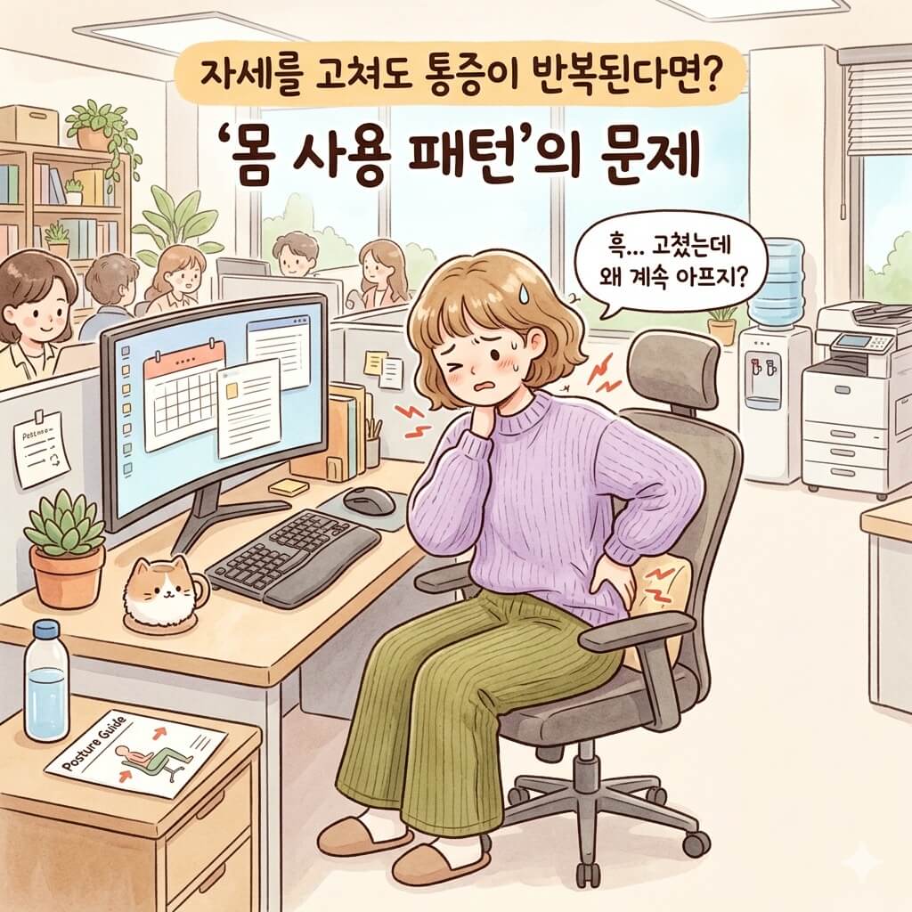 반복된 통증, 몸 사용 패턴의 문제