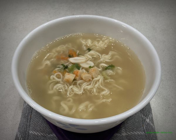 풀무원 백면 라면 2022년 12월 ~ 2023년 4월 조리 후