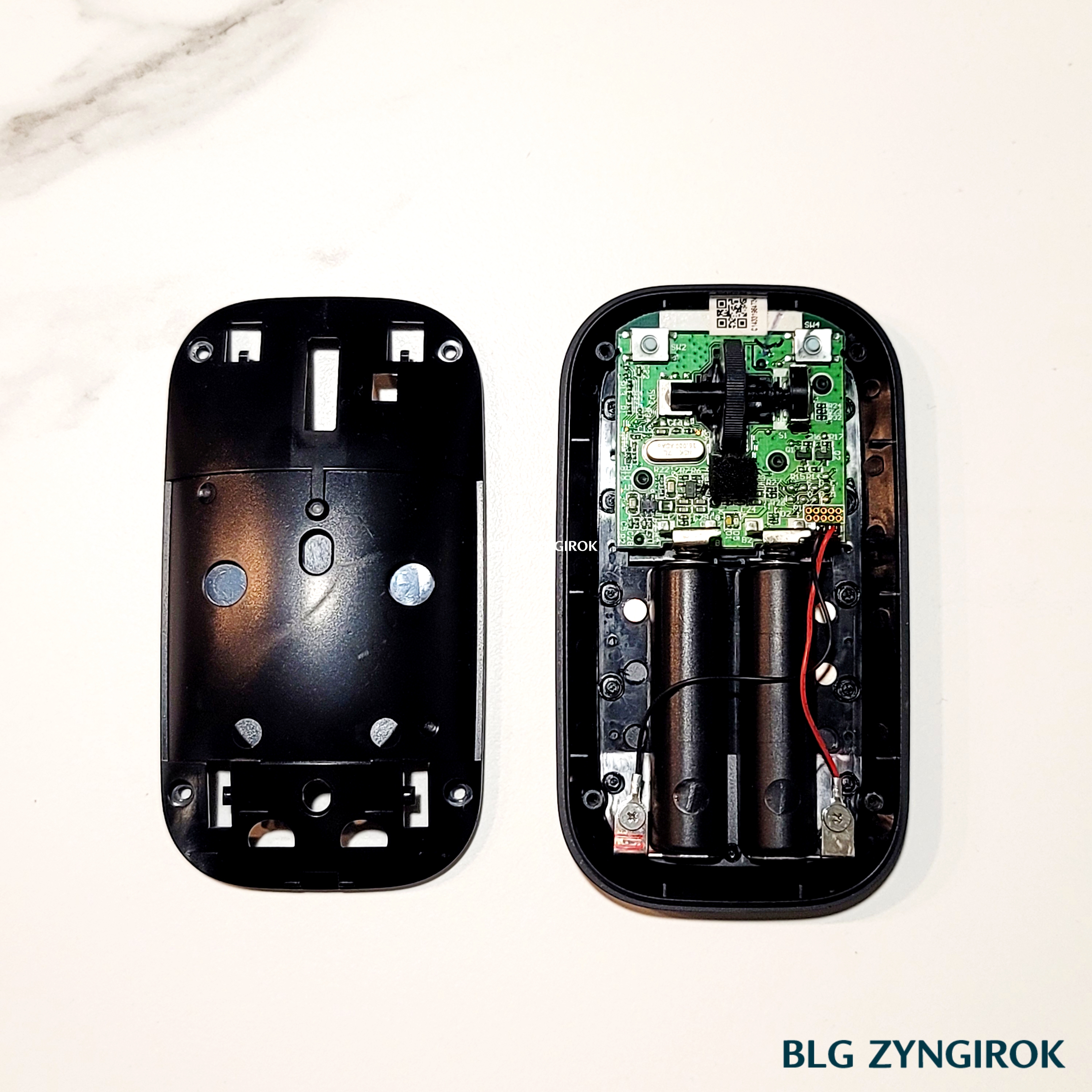 MS Design Mouse 분해된 모습