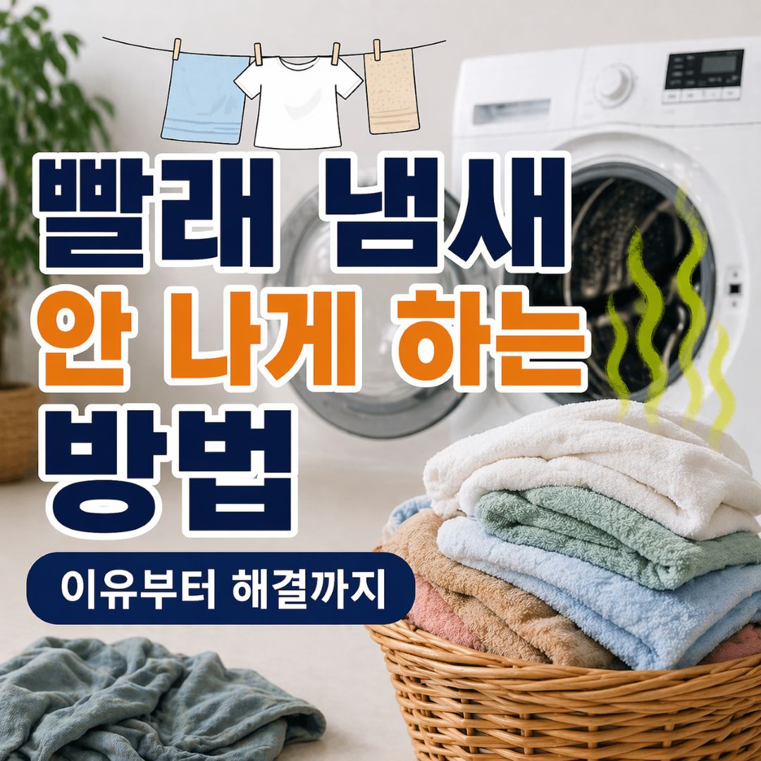 빨래 냄새 안 나게 하는 방법 원인부터 해결까지 세탁 후 냄새 제거 방법