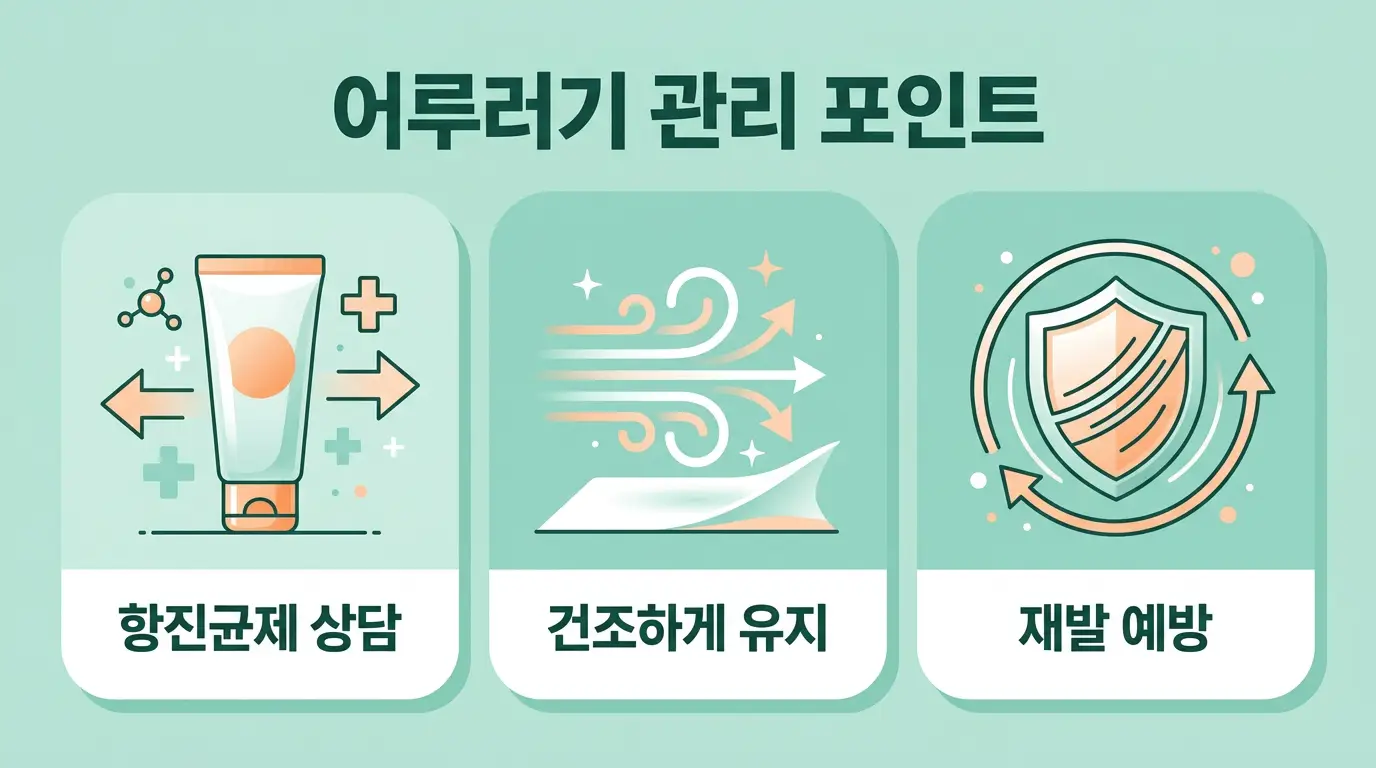 사타구니 완선 관리 포인트 항진균제 상담 건조 유지 재발 방지