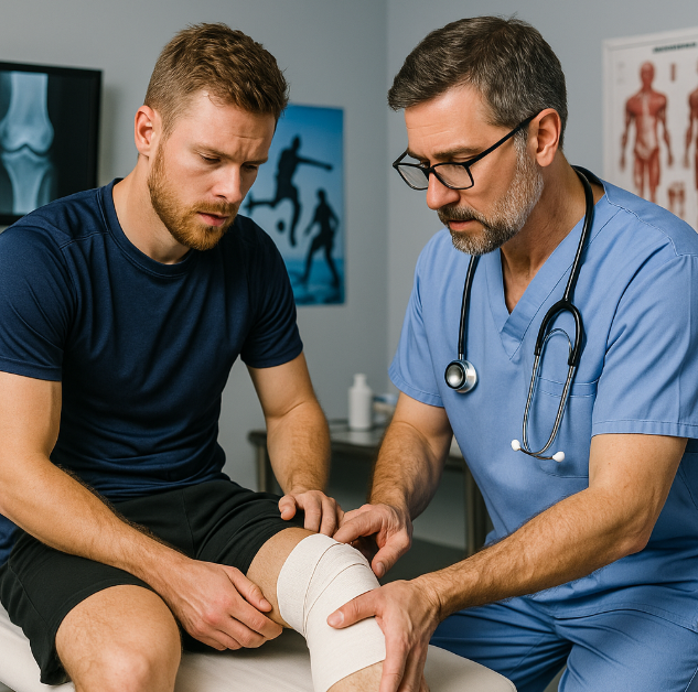 스포츠 부상 관련 사진