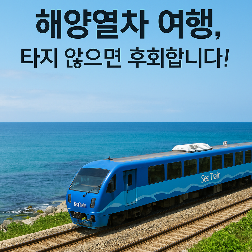 해양열차 여행, 아직도 안 타봤다면 진짜 후회합니다!
