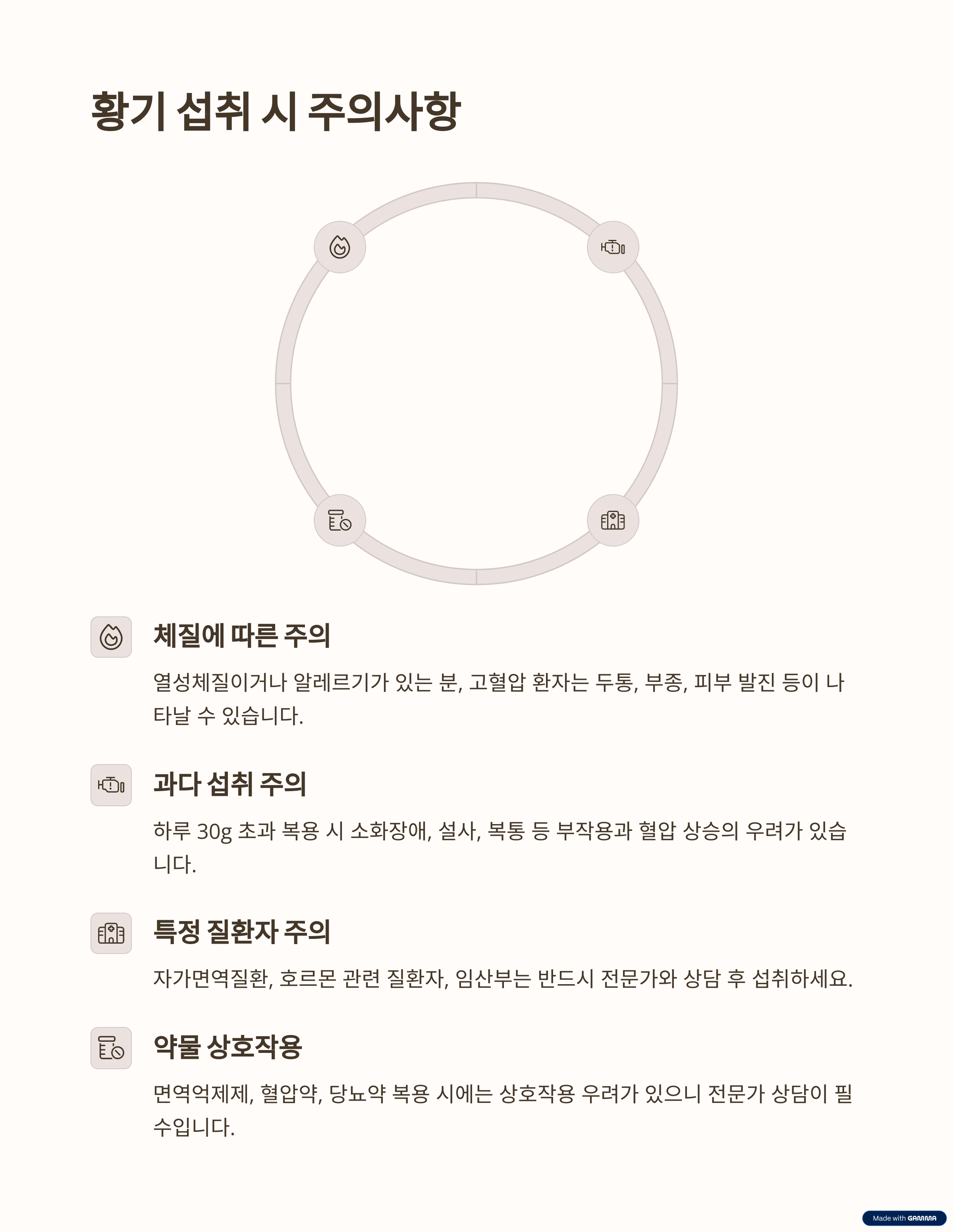 황기 섭취 시 부작용과 주의점