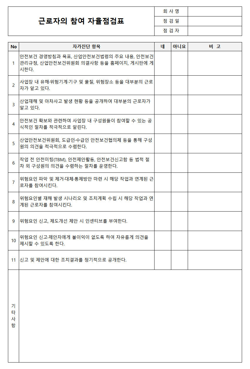 근로자의 참여