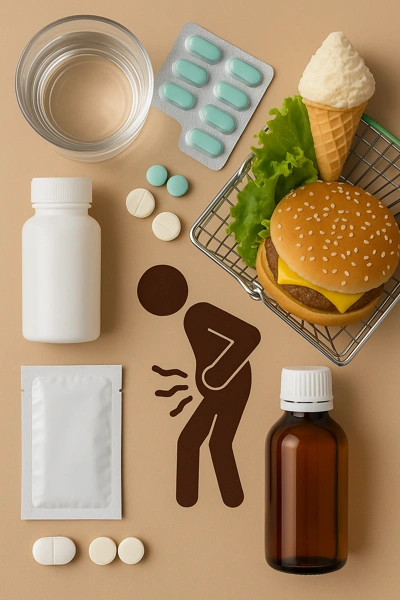 설사 증상과 복약 상황