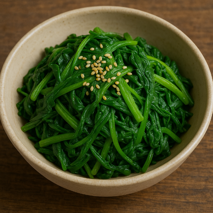 시금치 참깨 조합 사진