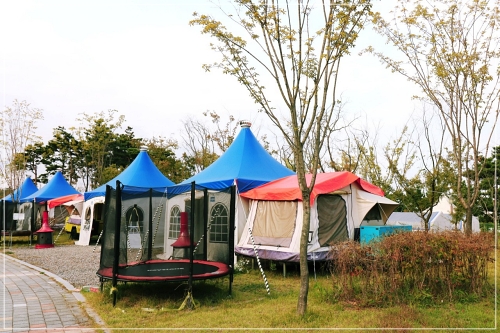 청라해변공원캠핑장-전경