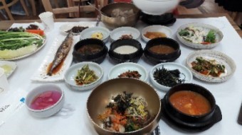 숯불보리굴비정식