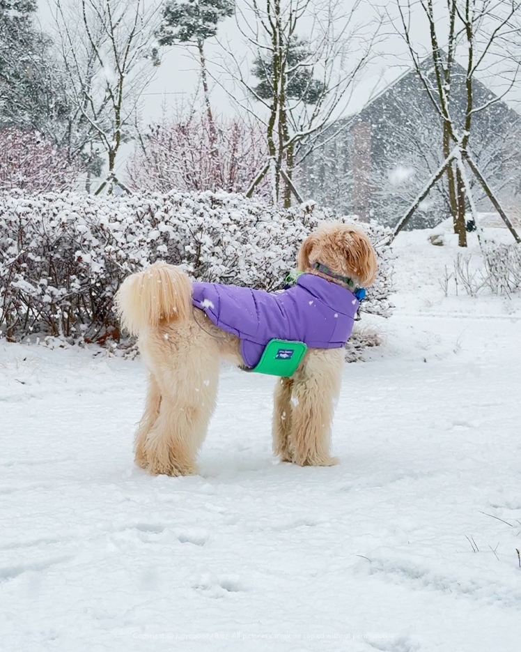 눈 내린날 옷 입어보기