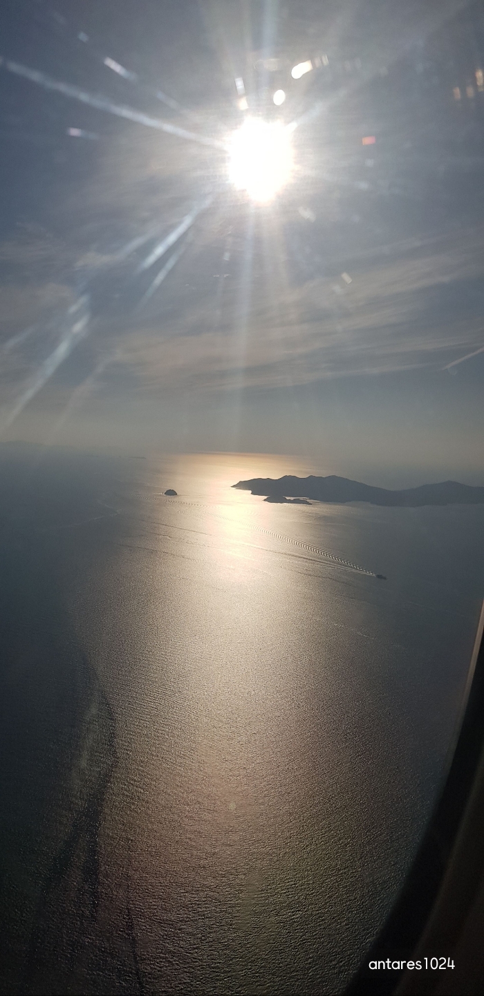 비행기에서-내려다본-베트남-바다