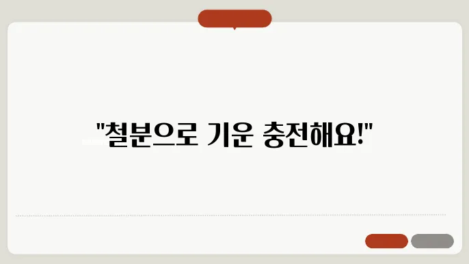 철분이 많은 음식