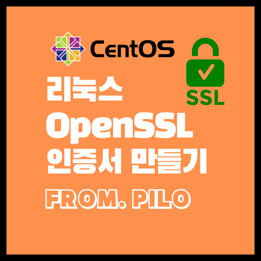 리눅스 서버 openssl 인증서 만들기