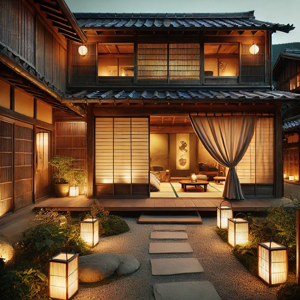 오카야마의 감성적인 숙소 외관 & 내부 모습