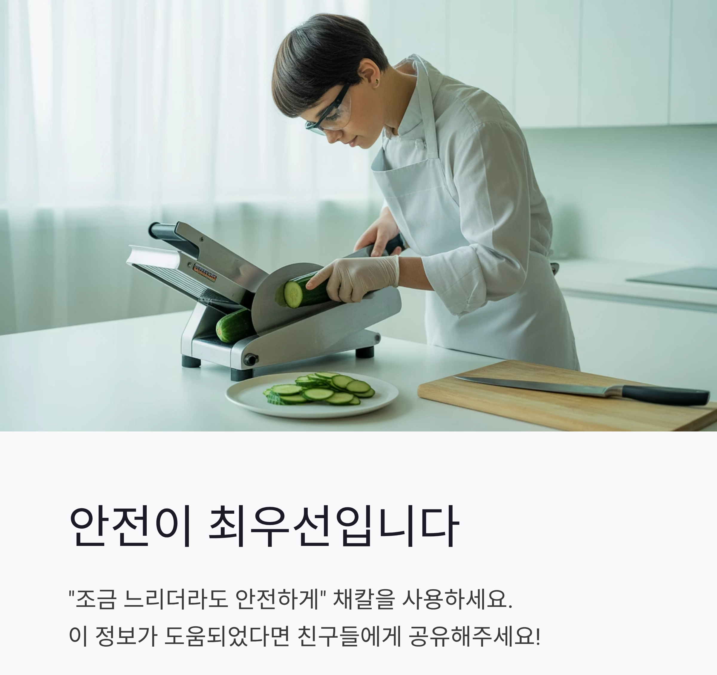 채칼 안전하게 사용하는 5가지 핵심 요령