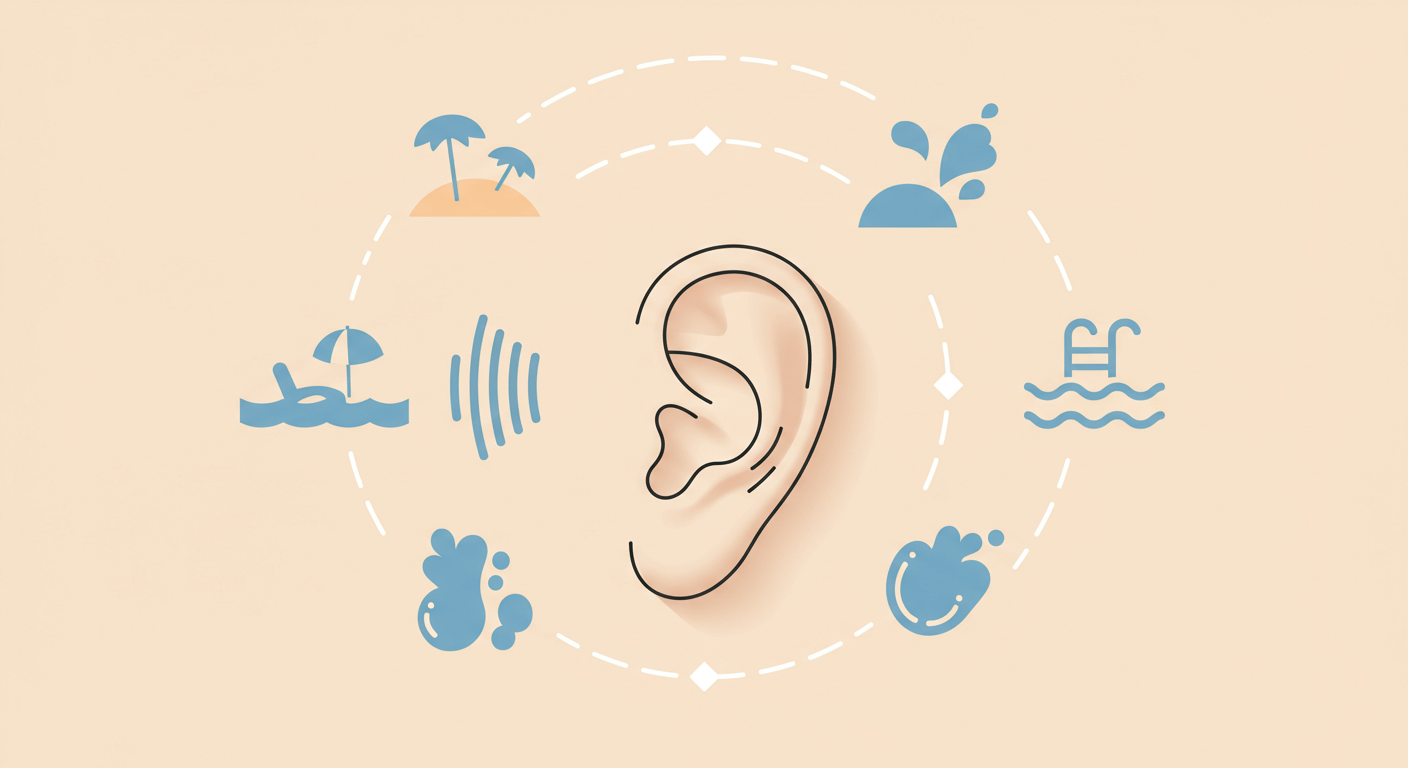 휴가철 귀관리법 (외이도염, 예방, 드라이어)