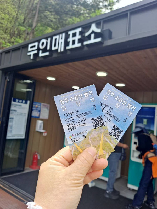 소금산밸리 입장권 인증