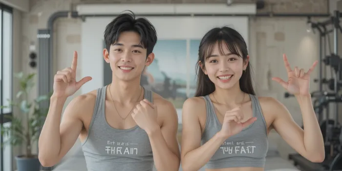 파트너와 함께 운동하며 체지방률을 낮추려는 모습