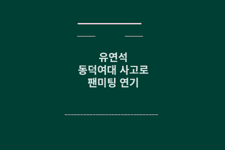 유연석 팬미팅