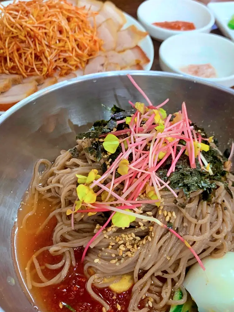 투데이 맛있는 메뉴 뼛속까지 시원한 동치미 막국수, 비빔 메밀 막국수, 메밀싹 수육 맛있는 식당 추천 부산 온천장 맛집