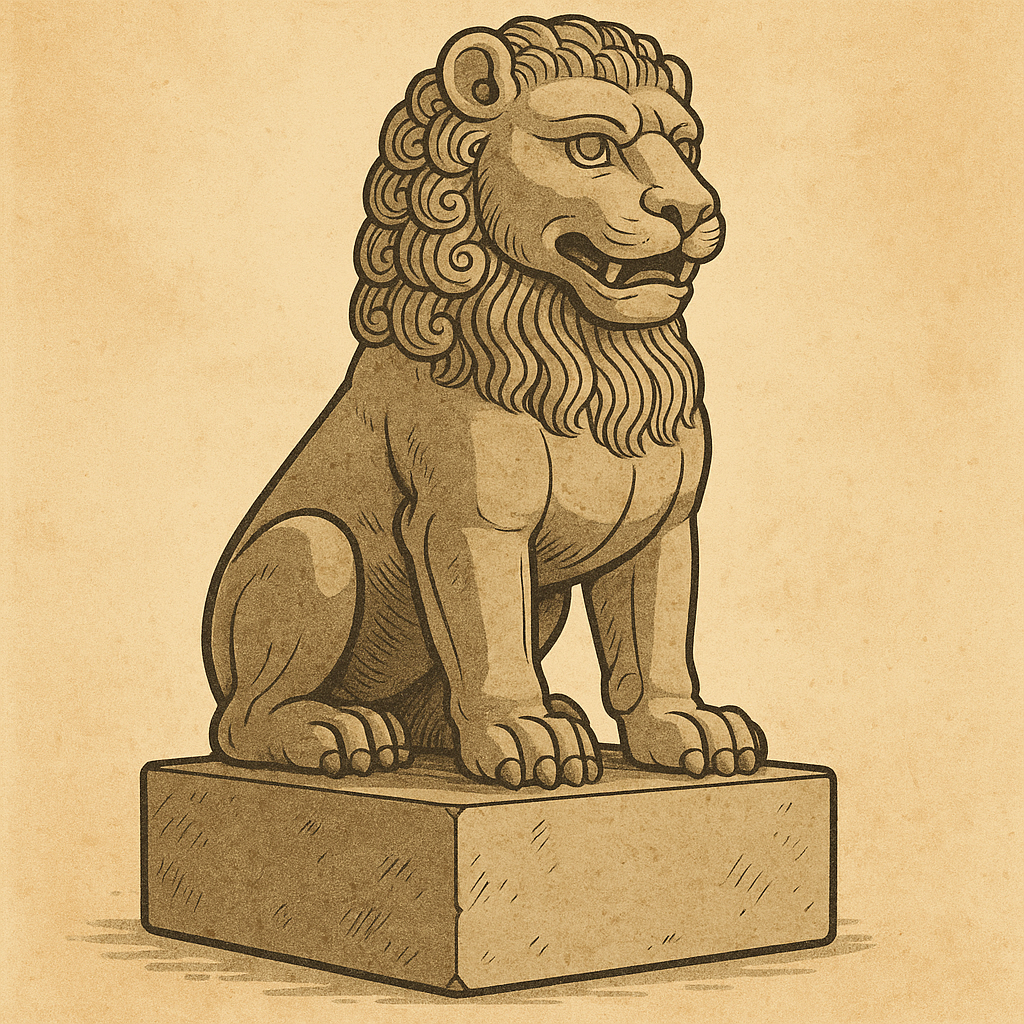 간다라 미술 사자상