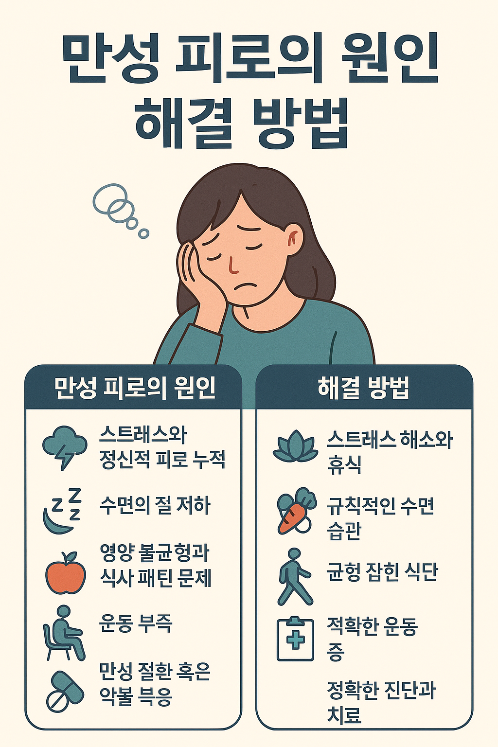 만성 피로의 원인과 해결 방법