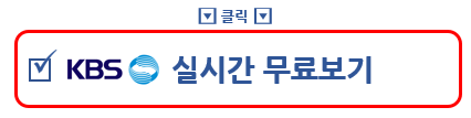 공중파 TV 중계 실시간 무료 보기