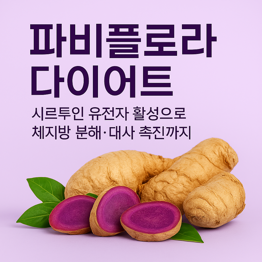 파비플로라 다이어트 효과: 시르투인 유전자 활성으로 체지방 분해·대사 촉진까지