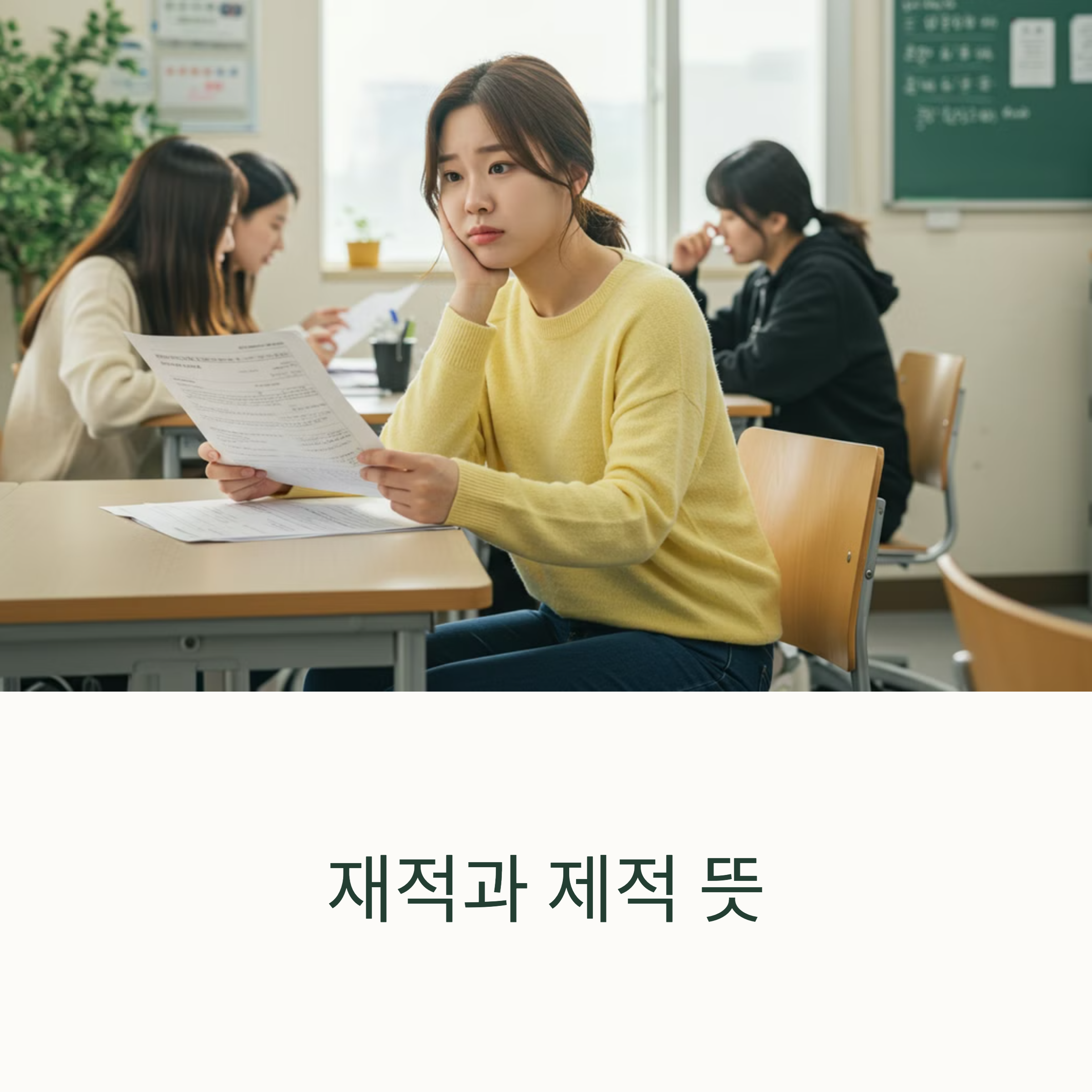 제적 뜻 재적 뜻 차이 처리 절차 학적부 증명서 반영