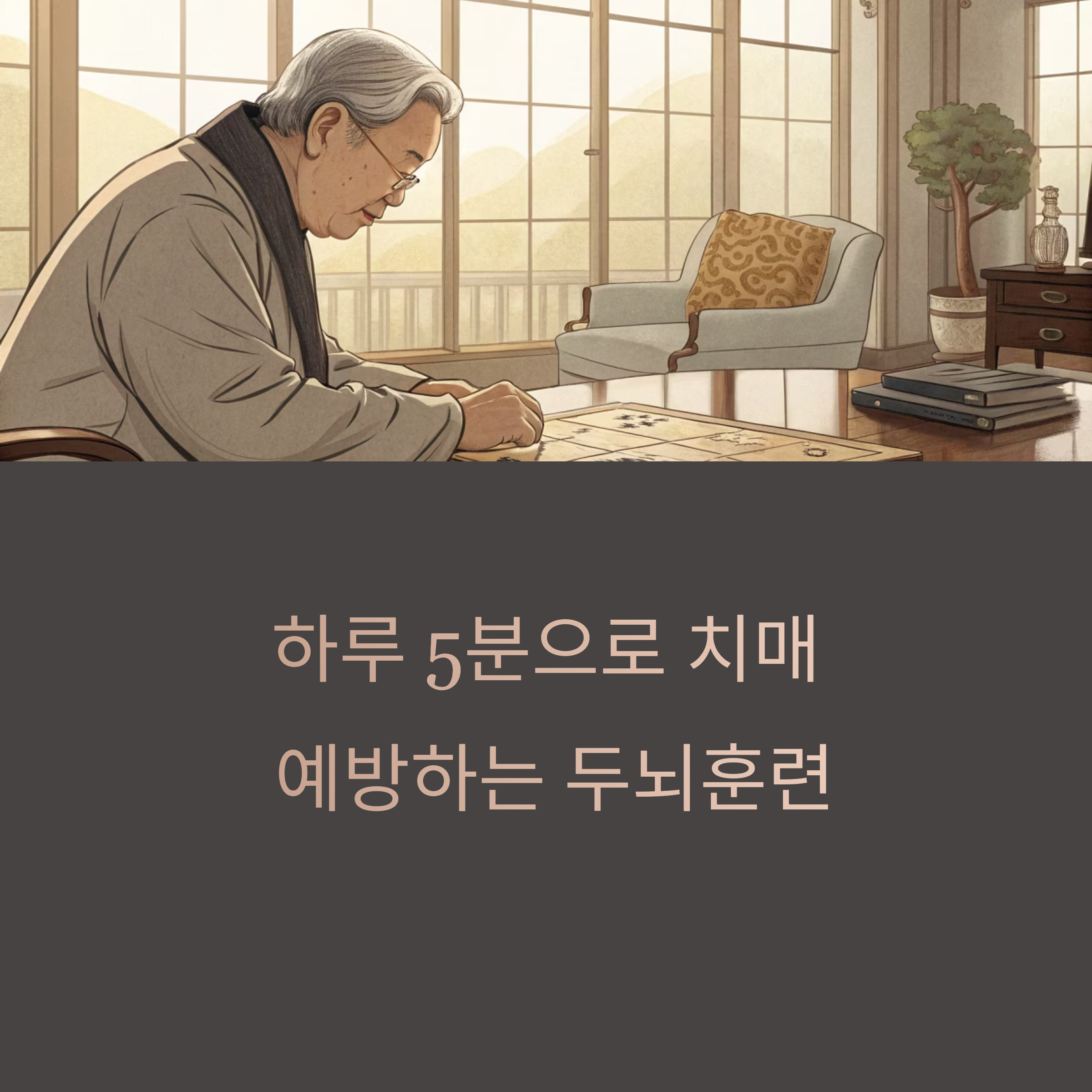 치매 예방을 위한 하루 5분 두뇌 훈련
