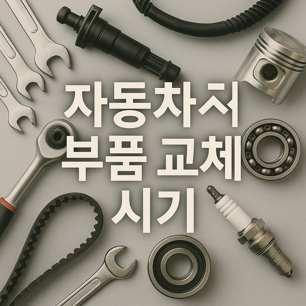 자동차 부품 교체 시기 완벽 가이드, 엔진오일부터 타이어까지