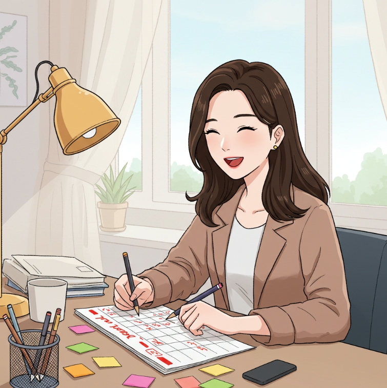 한 달 예산 이렇게 짰어요