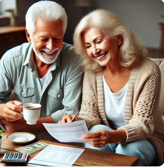 노령연금 신청하는 모습을 표현한 이미지